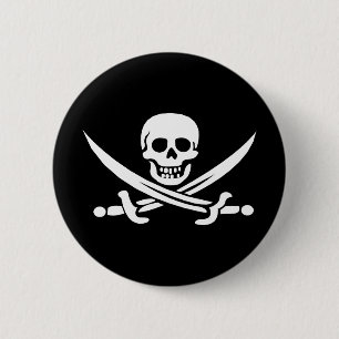JollyRoger Ronde Button 5,7 Cm