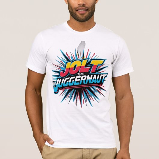 Jolt le Juggernaut - T-shirt énergie imparable (Devant)