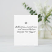 Jom Kipoer Feestdagenkaart (Staand voorkant)