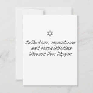 Jom Kipoer Feestdagenkaart