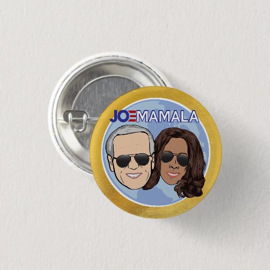 JOMAMALA Funny Joe Biden Kamala Harris Pinback Ronde Button 3,2 Cm (Voorkant /achterkant)