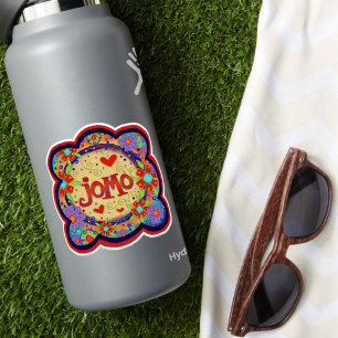 JOMO Cut Out Grappige inspirativiteit Floral Sticker