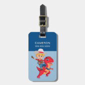 Jon en Blitz | Dino Ranch Bagagelabel (Voorkant verticaal)