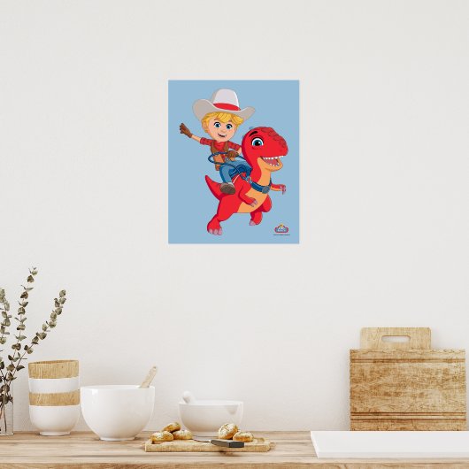 Jon en Blitz | Dino Ranch Poster (Keuken)