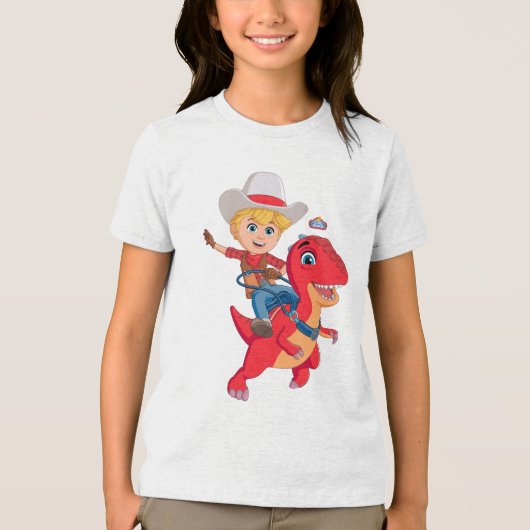 Jon en Blitz | Dino Ranch Tri-Blend Shirt (Voorkant)