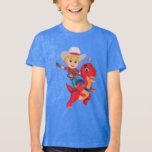 Jon en Blitz | Dino Ranch Tri-Blend Shirt (Voorkant)