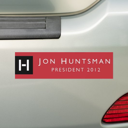 Jon Huntsman 2012 President Bumpersticker (Op auto)