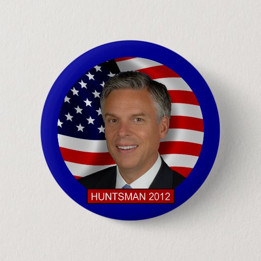Jon Huntsman 2012 Ronde Button 5,7 Cm (Voorkant)