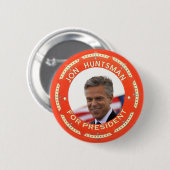Jon Huntsman 2012 Ronde Button 5,7 Cm (Voorkant /achterkant)