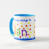 'Jon' Nom spécifique de la Mug de Ringer (Devant gauche)