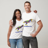 Jon osaurus Funny Running T Rex Dinosaur Art T-shirt (Unisex)
