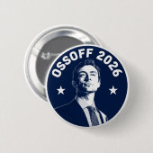 Jon Ossoff 2026 Ronde Button 5,7 Cm (Voorkant /achterkant)
