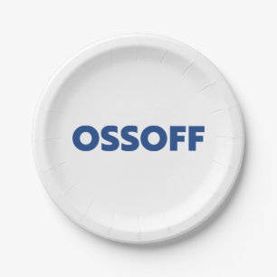 Jon Ossoff Georgia Senaat tweede ronde blauwe witt Papieren Bordje