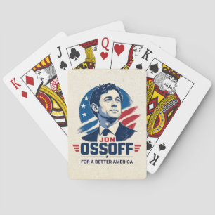 Jon Ossoff Voor een beter Amerika Politiek Pokerkaarten