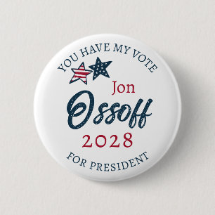 Jon Ossoff voor President 2028 Ronde Button 5,7 Cm