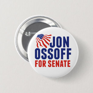Jon Ossoff voor Senaat 2026 Georgia Verkiezing Ronde Button 5,7 Cm