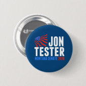 Jon Tester voor Montana Senate 2018 Ronde Button 5,7 Cm (Voorkant /achterkant)