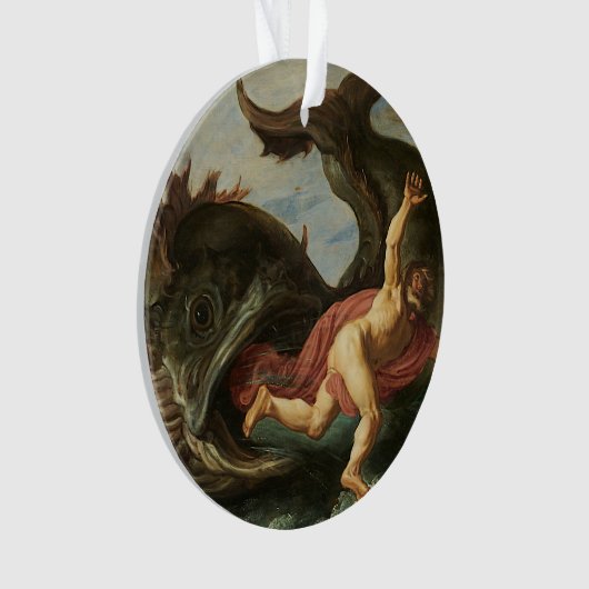 "Jonah and the Whale" aangepaste versiering Ornament (voorkant)