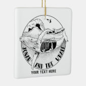 Jonah en de walvis keramisch ornament (Rechts)