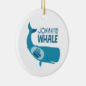 Jonah en de walvis keramisch ornament (Rechts)