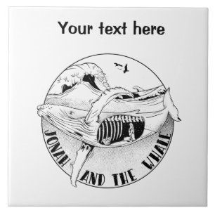 Jonah en de walvis tegeltje