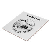 Jonah en de walvis tegeltje (Zijkant)