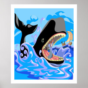Jonah in het Poster van de walvis