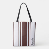 Jonah Minimalist Stripes Monogram Draagtas (Achterkant)