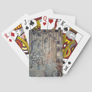 Jonah wordt uitgespat door de walvis, detail van e pokerkaarten