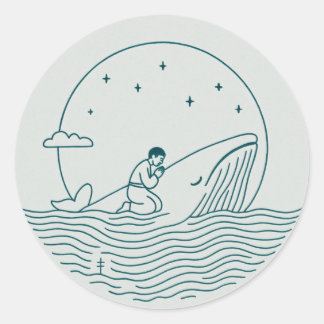 Jonas et la baleine Autocollant