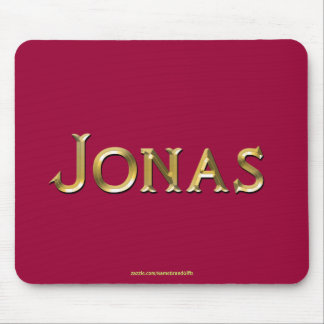 JONAS Naam-merk Gepersonaliseerde Gift Mousepad Muismat