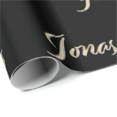 Jonas prénom nom papier cadeau noble Papier (Coin rond)