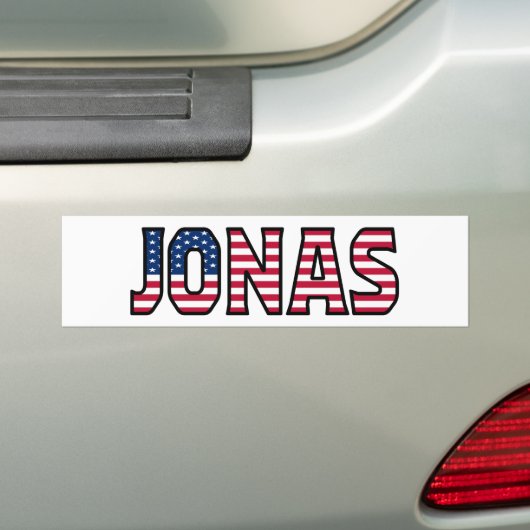 Jonas Prénom USA Autocollants (En voiture)