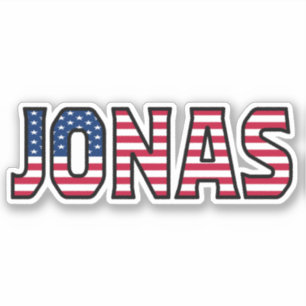 Jonas Prénom USA Sticker Stickerset