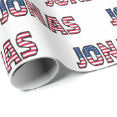 Jonas Vorname Name USA US Geschenkpapier Papier (Rol Hoek)