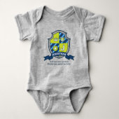 Jonathan boys J name means messghts shield beer Romper (Voorkant)