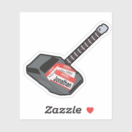 Jonathan Hammer Sticker (Vel)