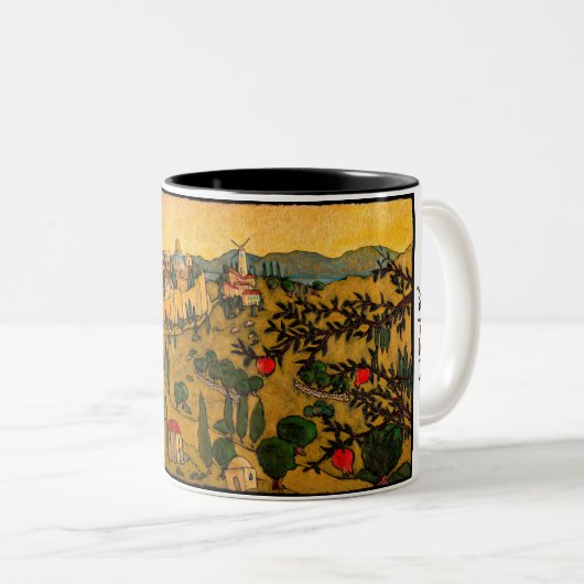 Jonathan Kis-Lev Jerusalem of Gold 11 oz Mok (Voorkant rechts)