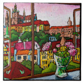 Jonathan Kis-Lev Sunset in Praag Tile Tegeltje (Voorkant)