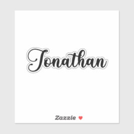 Jonathan Name - Handgeschreven kalligrafie Sticker