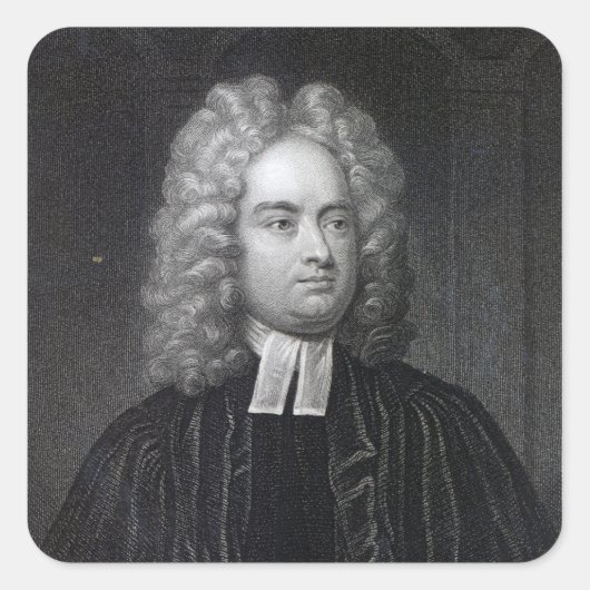 Jonathan Swift Vierkante Sticker (Voorkant)