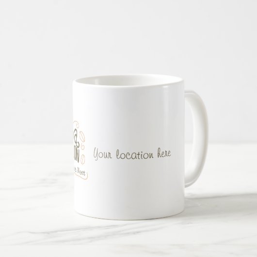 Jonction Java Votre emplacement Mug (Devant droit)