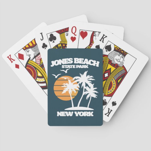 Jones Beach Long Island, Verenigde Staten Pokerkaarten (Achterkant)