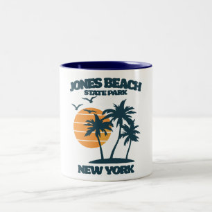 Jones Beach Long Island, Verenigde Staten Tweekleurige Koffiemok