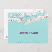 Jones Beach New York Briefkaart (Voorkant / Achterkant)
