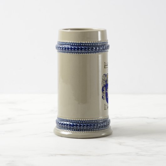 Jones Coat of Arms Stein / Jones Crest Stein Bierpul (Center)