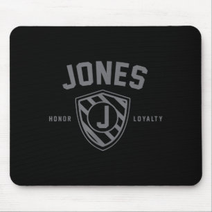 Jones Family Schild Shirt Achternaam Wapen Matchin Muismat
