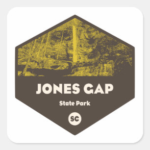 Jones Gap State Park South Carolina Vierkante Sticker