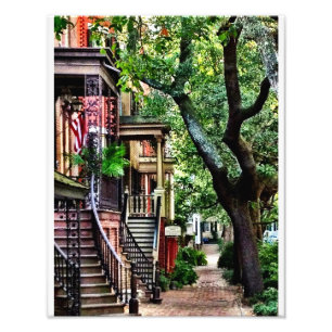Jones Street, Savannah Foto Afdruk