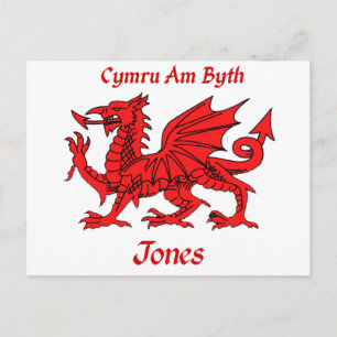 Jones Welsh Dragon Briefkaart